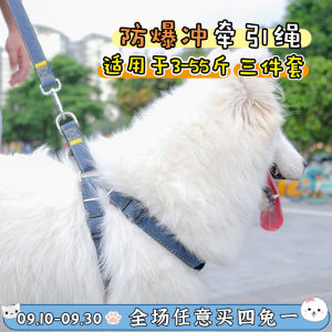 Dog Hand Holding Rope Golden Retriever Samo Labrador Anti Breaking Loose Collar Chest Strap Medium Large Dog Dog Leash Chain
