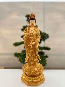 [HCM]Tượng Quan Thế Âm đứng / A Di Đà đứng 45cm | Tượng Phật Hoa Tiên