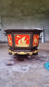 Khuôn đúc chậu cảnh lục giác 70 chân liền (khuôn nhựa ABS siều bền có lòng trong đầy đủ)