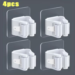 10PCS Wall Mounted Mop Organizer Holder Wall-Mounted Waterproof Mop Storage Rack Broom Hanger Hooks Household Tools