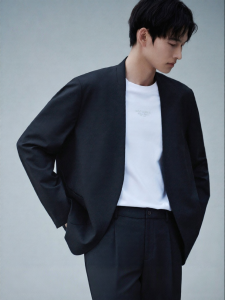 Collarless Loose Casual Sports Suit For Men