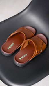 Sandal Kulit Pria Slip on Kasual Elegan Model Terbaru Sandal Pria Kokop Redwell- Killian