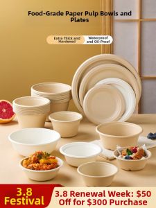 NUOXIAN | Disposable Food-Grade Eco-Friendly Thickened Dishes Set