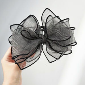 Elegant Multi-Layer Shark Bite Hair Clip Womens Large Butterfly Knot Hair Accessories Original Design Fashionable Hair Grips