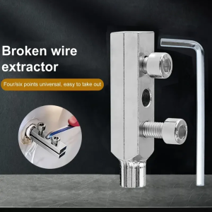 Bathroom Tools Broken Wire Extractor Threading Tools Tap and Screw Remover Water-Tap Angle Valve Repair for 4/6 Points