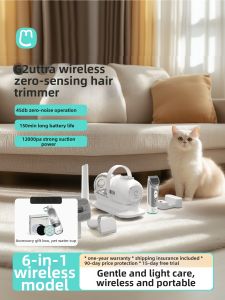 MAOTHER | Wireless High-Suction Pet Hair Vacuum & Grooming Tool 6-in-1