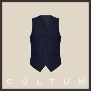 Cultum Mens Slim Fit Vest Business Casual Polyester Blend Machine Washable No Ironing Required Commute Friendly Style