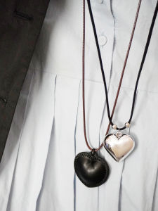 Dây Chuyền Da Màu Đen Có Thể Điều Chỉnh Cho Nữ Dây Chuyền Áo Len Cổ Lửng Phong Cách Hip Hop Dây Chuyền Xương Đòn Cho Phụ Nữ