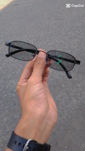 TERLARIS Kacamata Minus Optik Asli Ori Photocromic Pria Wanita Frame Oval Kecil