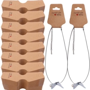 50pcs High Quality Paper PVC Card Earring Necklace Bracelet Hair Band Jewelry Display Packaging