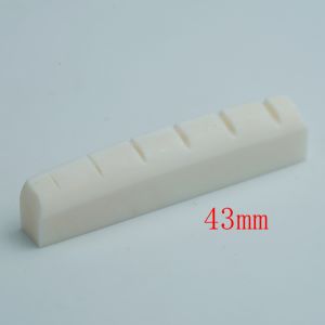 ARM 42/43mm Guitar Bone Nut - White Pre-Slotted Bone Nuts for 6 String ST Strat Style Electric Guitar Replacement Parts Accessor