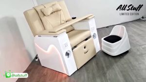 เก้าอี้สปา โซฟาพร้อมอ่างสปา พร้อมอ่างแช่เท้า ปรับระดับได้ นอนได้ เบาะนั่งสบาย ระบบปรับเอนได้ ทำเล็บมือเล็บเท้า