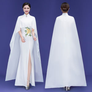 ZHUONILA | High-end Custom Show Dress QiPao Long Style Fish-tail Large Size Slim-fit