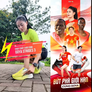 [Deal Shock T10] [Tặng Phụ Kiện] Giày thể thao chạy bộ nam nữ Goya Strides 3 năm 2026 - Siêu êm thoáng khí thời trang