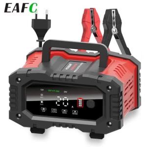 Battery Charger 12V/20A 24V/10A Automatic Smart Charger Battery Maintainer AGM Lead Acid Car Motorcycle Charger LCD Display