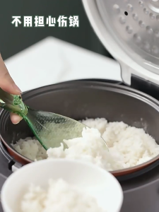 Japanese Style Transparent Rice Spoon Non Stick Rice Spoon Scoop Japanese Rice Paddle Modern Stlye Nasi Senduk Berkualiti Tidak Lekat 日式透明饭勺