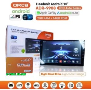 Head Unit Android 10.1 inch ORCA ADR-9988 ECO AUTO SERIES Ram 2GB 64GB Support NFC 10.1inch 10inch 10 inch Mobil ADR 9988 ECOAUTO 2 GB 64 GB 2/64