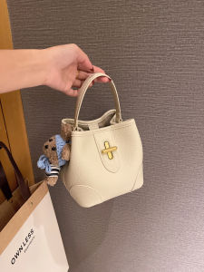 MY&FSNH | Luxury Exquisite Tanned Leather Crossbody Bucket Bag