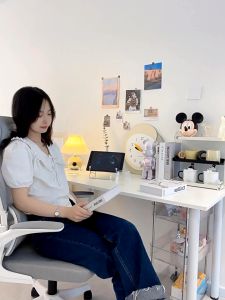 Bàn Học Cố Định Ngồi Ghế Dùng Cho Học Sinh Sinh Viên Để Máy Tính Làm Việc Bàn Chân Sắt Trắng Bền Đẹp