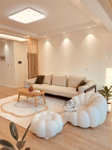 Affordable Luxury Fashion Pumpkin Chair Bean Bag Sofa Reclining Sleeping Rotatable Internet Celebrity Cashmere Small Bedroom Tatami