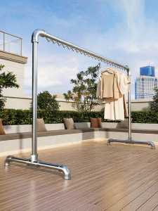 YIXUAN | Multi-use Mobile Steel Clothes Rack for Indoor Outdoor Balcony Drying