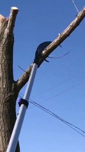 Telescopic high branch tree cutter trimmer Aluminum alloy telescopic rod aerial work tree saw branch saw and cutting machine