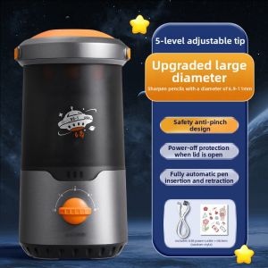 deli | Electric Automatic Pencil Sharpener for Kids