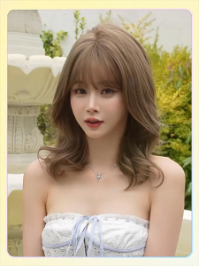 Tse Autumn New Product Womens Large Wave Long Curly Wig Full Head Hair Fashion Wigs Headcover D-143 38Cm