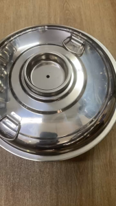 Nồi lẩu cù lao-Lẩu than inox cao cấp Size 24cm