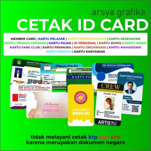 CUSTOM IDCARD BERKUALITAS PREMIUM STANDAR ISO 09MM