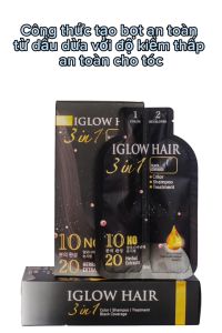 Dầu gội phủ bạc-IGLOW HAIR (1 hộp có 5 gói )