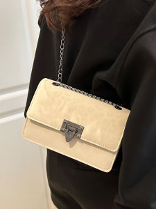 Fashionable Diamond Pattern Chain Small Square Bag Womens Shoulder Crossbody Bag Versatile High-End Feel Autumn Winter New Arrival