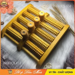 Bàn lăn chân gỗ 📌FREESHIP📌 Bàn mát xa chân bằng gỗ 5 hàng loại tốt giá tại xưởng