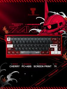 TITANNATION | Bộ Keycap ZAKU Ruby 76 Phím Chất Liệu PC+ABS Trong Suốt Mờ