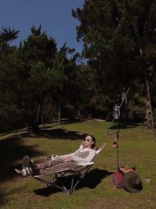 Buy One Belt Two: COD - Bearing 150KG Moon Chair Foldable and Lightweight Four-Body Armchair Leisure Folding Recliner Garden Lounge Chair Office Lounge Chair