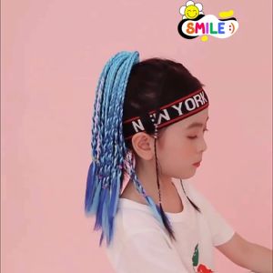 Smile 😊 พร้อมส่ง💯 ผมเปีย  แฮร์พีช ไหมถักผม เปียสำเร็จรูป 30cm สีทูโทน ไหมถักเปีย เปียผม กิ๊บผมเปีย