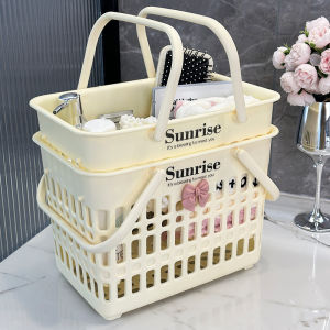 ถังอาบน้ำแบบพกพาสำหรับหอพักนักเรียน ชั้นวางของในห้องน้ำ อุปกรณ์อาบน้ำ ถังใส่ของสำหรับห้องนอน ถังอาบน้ำแบบพกพา ขนาดเล็ก ทนทาน