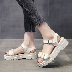 GMN Ruffle Sandal Tali Wanita Import Korea Terbaru Bisa COD 2025