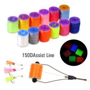 150D Luminous Binding Thread Sea Fishing DIY Slow Jigging Hooks Assist Line Fluorescent Fly Tying Material Accessories