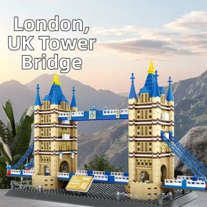TAOZIAWA | Famous London Architecture Tower Bridge Street View Educational Building Blocks Toy