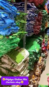 glamour curtain  dark green chalkboard curtain/blackboard curtain (green) -1.5M width 50inches length (4ft haba)