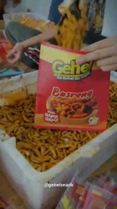 Gehel Basreng 200gr - Makanan Ringan Basreng pedas daun jeruk 200gr / Basreng pedas daun jeruk / Basreng sultan murah / Basreng sajodo / Basreng chili oil