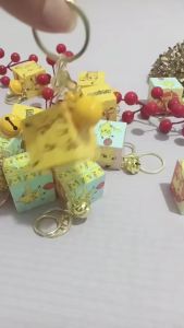 Pokemon Creative Pikachu Mini Rubiks Cube Keychain Pendant Cute Car Couple School Bag Pendant Thinking Cartoon Puzzle Toy Gift