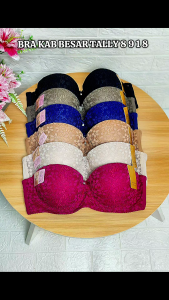 Bra Busa Tebal Tally 8918 Cup D (38-44) 1/2 Cup Push Up Pakai Kawat / BH TALLY 8918 Cup Besar
