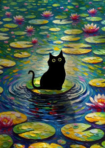 Acrylic Paint By Numbers Black Cat Landscape Painting By Numbers on Canvas Coloring By Number for Adults Paint Digital Art