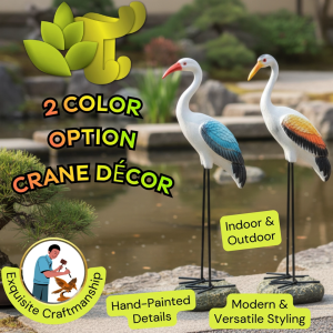 [D47D48D49] - 4 Pattern Crane Decoration Gardening For Outdoor To Indoor A Simulation Ornaments To Beauty Environment