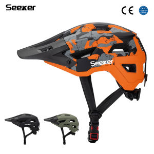 SEEKERAdult Mountain Bike Helmet Lightweight Design Multiple Vents Suitable for Off-Road Riding Road Bike Downhill Sports Helmet