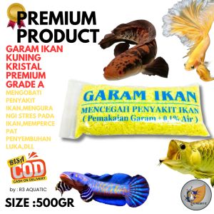 GARAM IKAN KUNING YELLOW SALT 500GRAM GARAM AQUARIUM KRISTAL PREMIUM