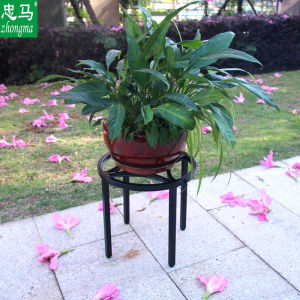 Zongma Iron Art Flower Pot Base Plate 100kg Load Bearing Resistant Flower Stand Durable Plant Tray Stand Home Garden Decor