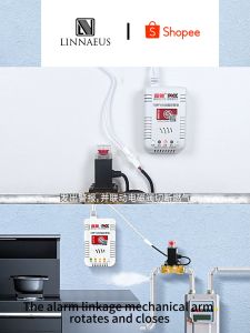 LPG Gas Leak detector with Shut off Valve for Laundry and Resto